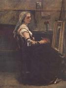 Jean Baptiste Camille  Corot L'atelier (mk11) oil painting picture wholesale